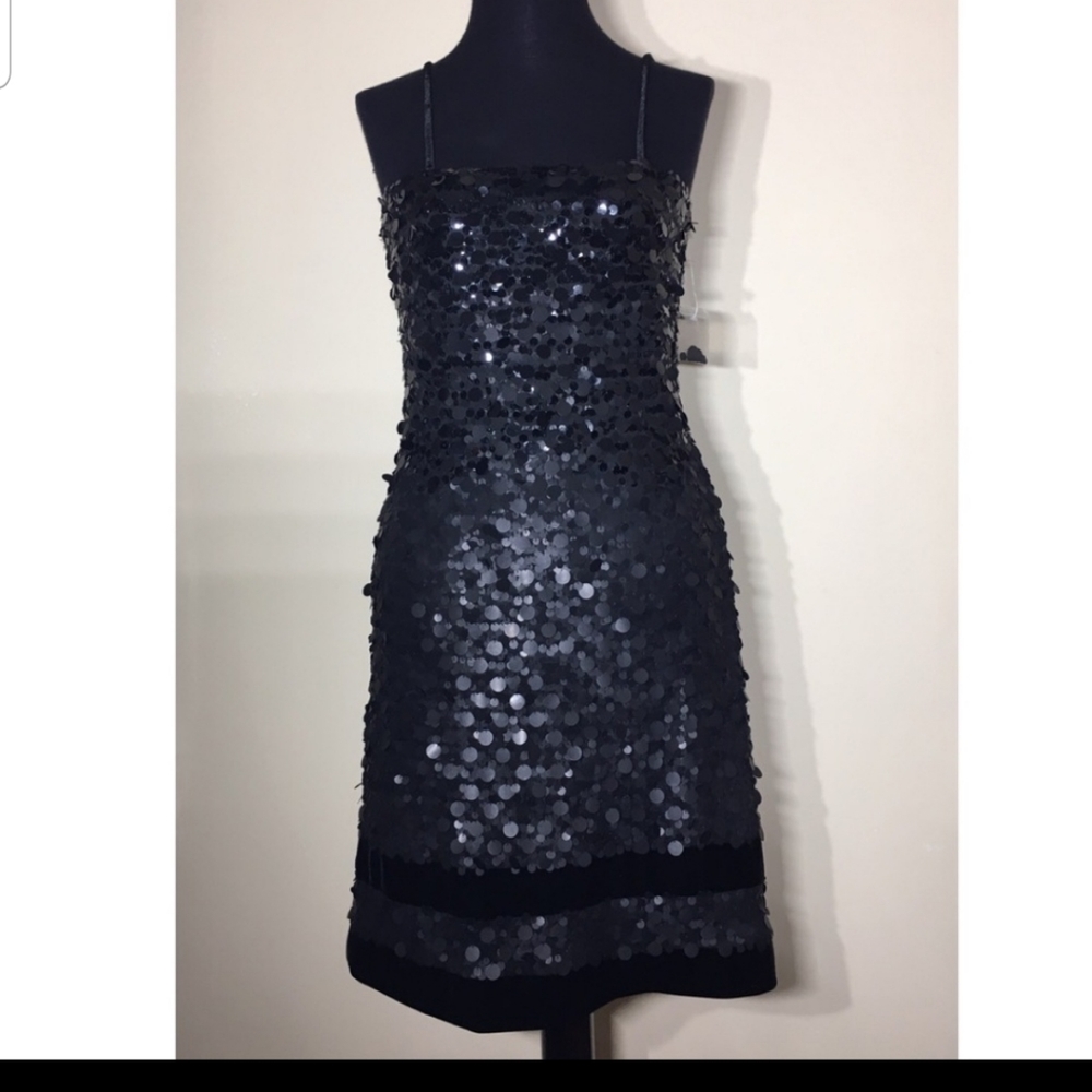 Citrine Sequin & velvet party dress size 8 NEW